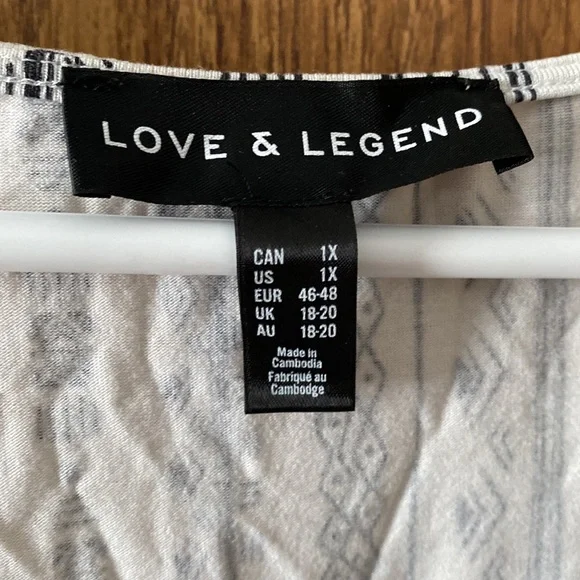 3/$20 Patterned blouse - Picture 2 of 2